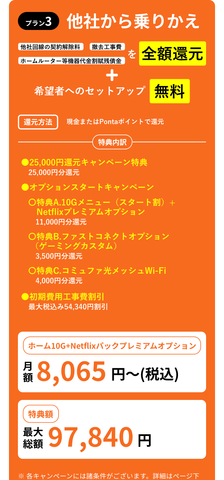 ブラン3 他社から乗りかえ