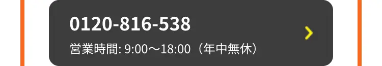 0120-816-538
営業時間:9:00~18:00(年中無休)